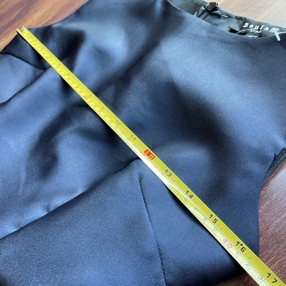 🌿SALE🌿BEULAH Style Navy Flare Sleeveless Dress - Picture 12 of 13